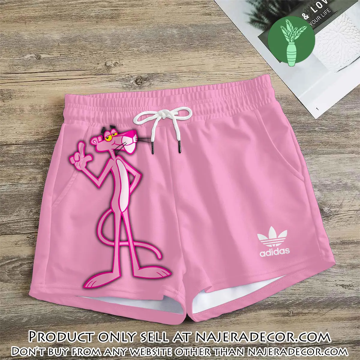 Premium pink panther in adidas women shorts lady beach shorts wms1070 njr3820624